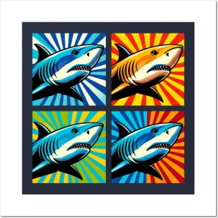 Pop Shark Art - Trendy Marine Life Posters and Art